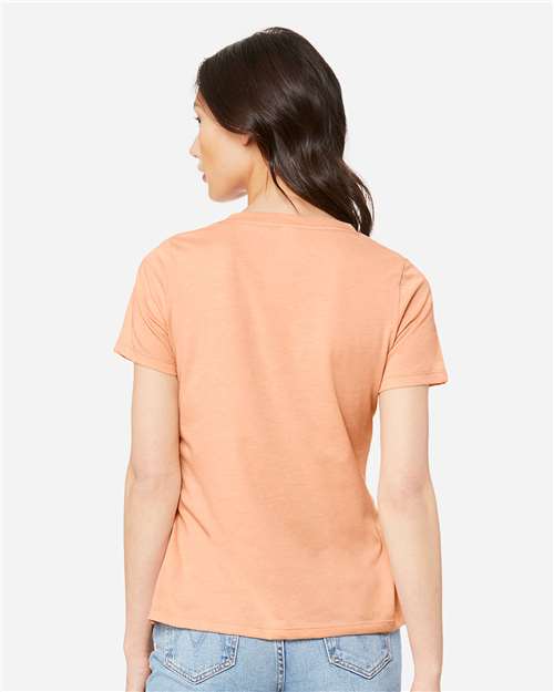 BELLA + CANVAS Women's Relaxed Heather CVC V-Neck Tee 6405CVC