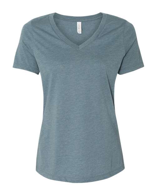 BELLA + CANVAS Women's Relaxed Heather CVC V-Neck Tee 6405CVC