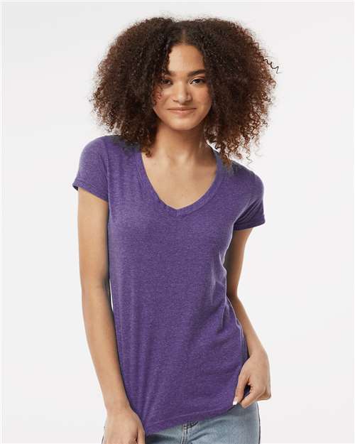 Tultex Women's Poly-Rich V-Neck T-Shirt 244