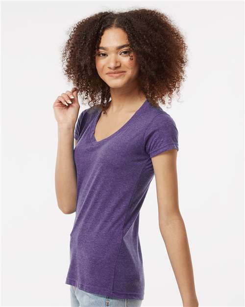Tultex Women's Poly-Rich V-Neck T-Shirt 244