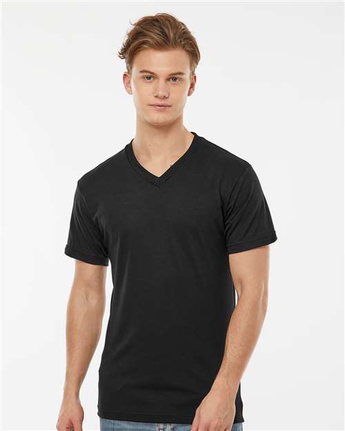 Tultex Men's Poly-Rich V-Neck T-Shirt 207