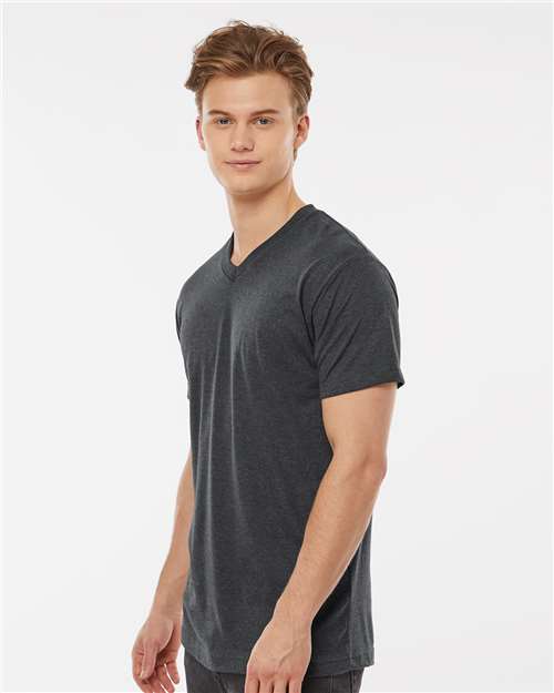 Tultex Men's Poly-Rich V-Neck T-Shirt 207