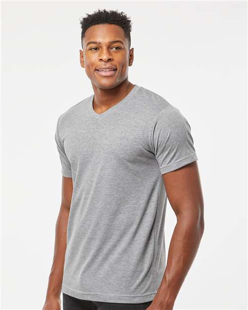 Tultex Men's Poly-Rich V-Neck T-Shirt 207