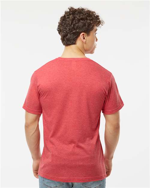 Tultex Men's Poly-Rich V-Neck T-Shirt 207