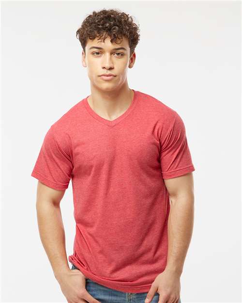 Tultex Men's Poly-Rich V-Neck T-Shirt 207