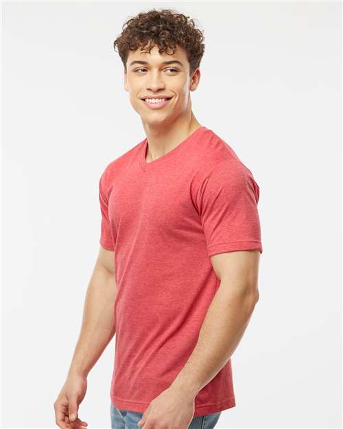 Tultex Men's Poly-Rich V-Neck T-Shirt 207