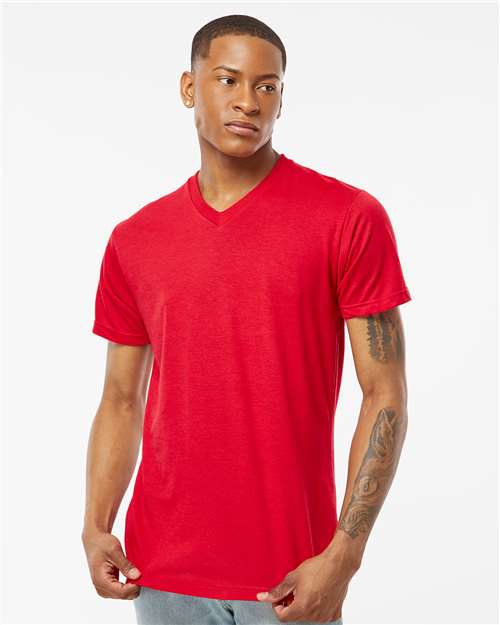 Tultex Men's Poly-Rich V-Neck T-Shirt 207