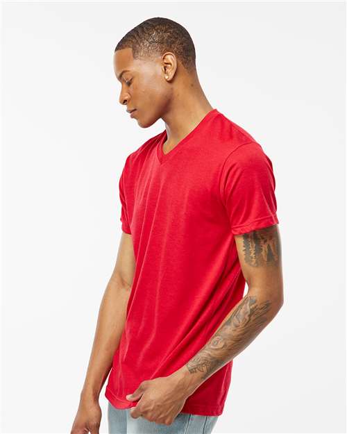 Tultex Men's Poly-Rich V-Neck T-Shirt 207