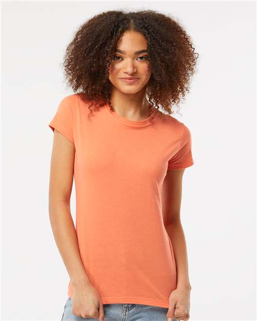 Tultex Women's Fine Jersey Slim Fit T-Shirt 213 - Coral