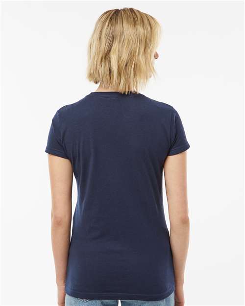 Tultex Women's Fine Jersey Slim Fit T-Shirt 213 - Navy