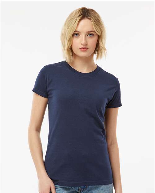 Tultex Women's Fine Jersey Slim Fit T-Shirt 213 - Navy