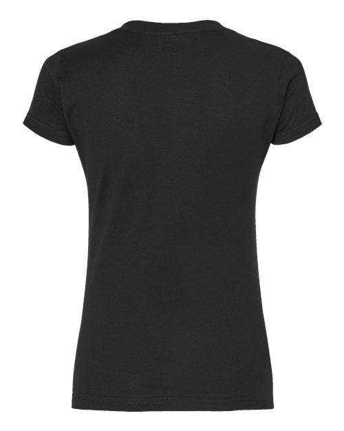 Tultex Women's Fine Jersey V-Neck T-Shirt 214