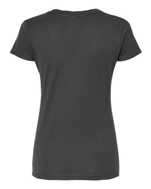 Tultex Women's Fine Jersey V-Neck T-Shirt 214
