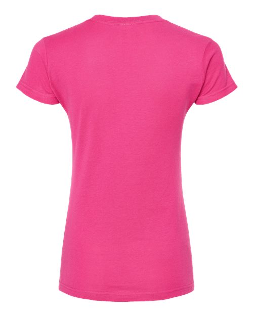 Tultex Women's Fine Jersey V-Neck T-Shirt 214