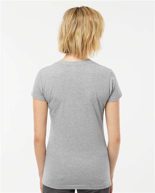 Tultex Women's Fine Jersey V-Neck T-Shirt 214