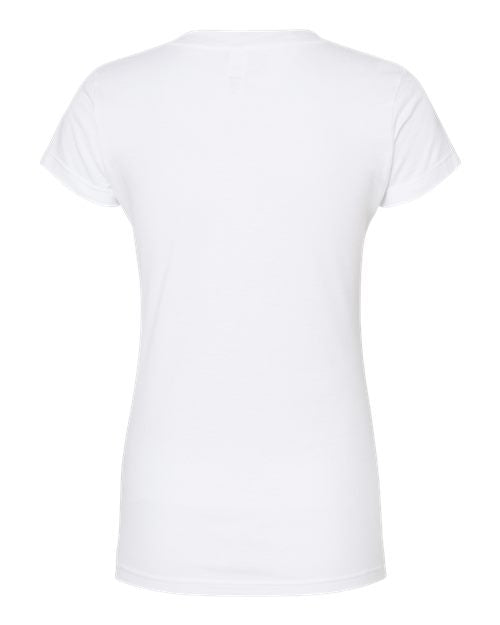 Tultex Women's Fine Jersey V-Neck T-Shirt 214
