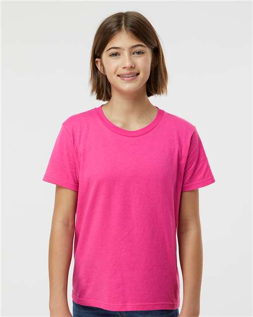 Tultex Youth Fine Jersey T-Shirt 235 - Fuchsia