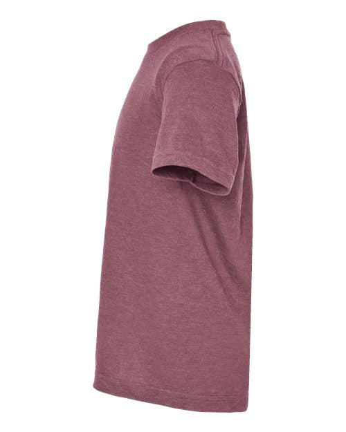 Tultex Youth Fine Jersey T-Shirt 235 - Heather Cassis