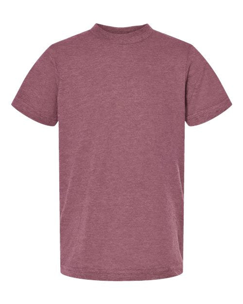 Tultex Youth Fine Jersey T-Shirt 235 - Heather Cassis