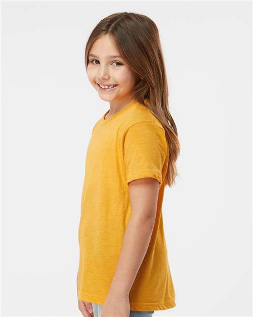 Tultex Youth Fine Jersey T-Shirt 235 - Heather Mellow Yellow