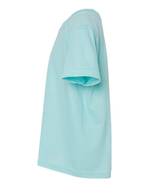 Tultex Youth Fine Jersey T-Shirt 235 - Heather Purist Blue