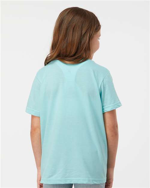 Tultex Youth Fine Jersey T-Shirt 235 - Heather Purist Blue