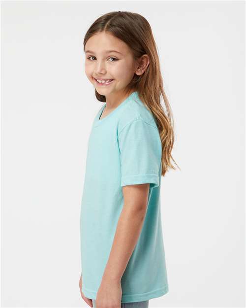 Tultex Youth Fine Jersey T-Shirt 235 - Heather Purist Blue