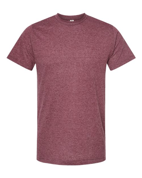 Tultex Unisex Poly-Rich T-Shirt 241 - Heather Burgundy