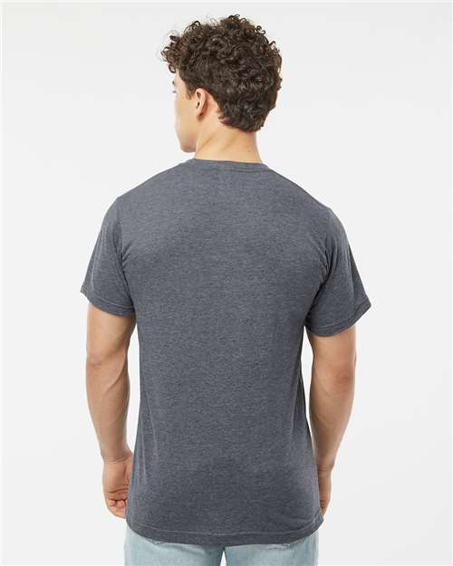 Tultex Unisex Poly-Rich T-Shirt 241 - Heather Navy