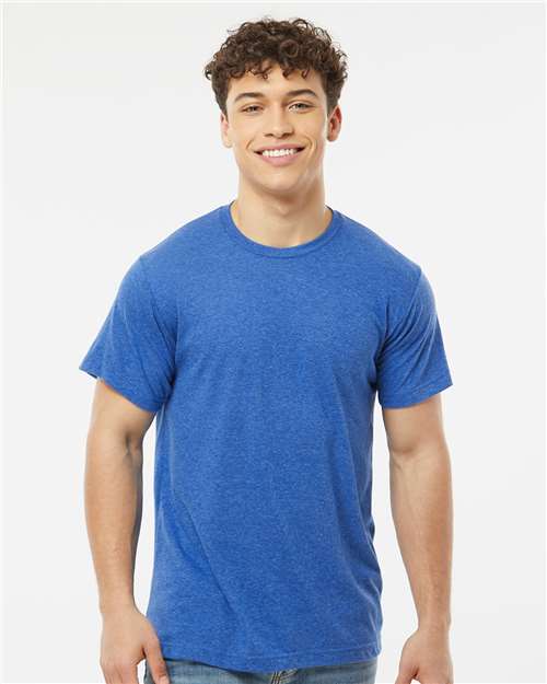 Tultex Unisex Poly-Rich T-Shirt 241 - Heather Royal
