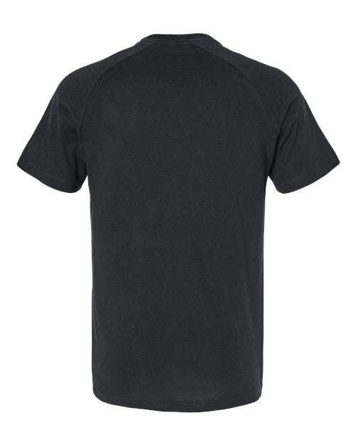 BELLA + CANVAS Men's Heather CVC Raglan Tee 3201