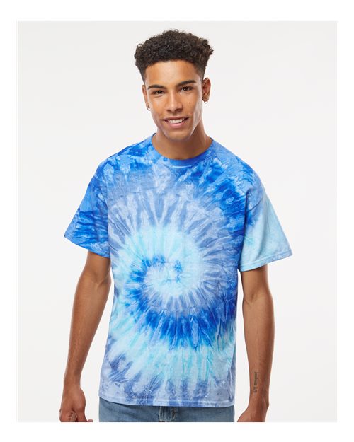 Colortone Unisex Multi-Color Tie-Dyed T-Shirt 1000 - Blue Jerry