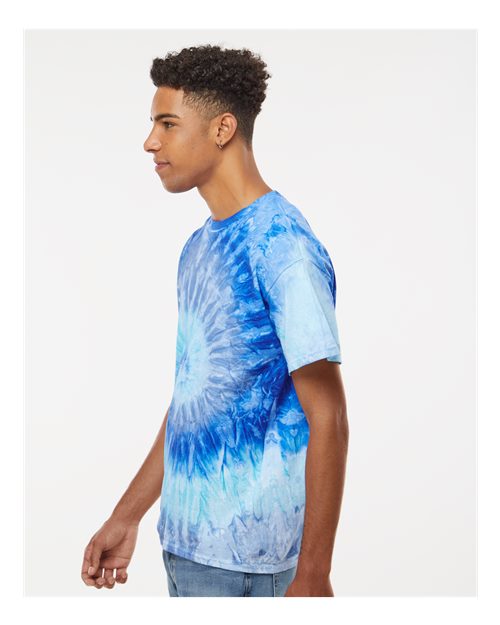 Colortone Unisex Multi-Color Tie-Dyed T-Shirt 1000 - Blue Jerry