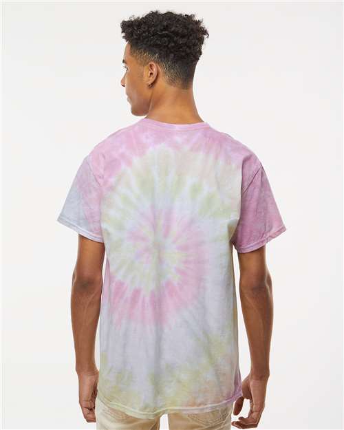 Colortone Unisex Multi-Color Tie-Dyed T-Shirt 1000 - Desert Rose