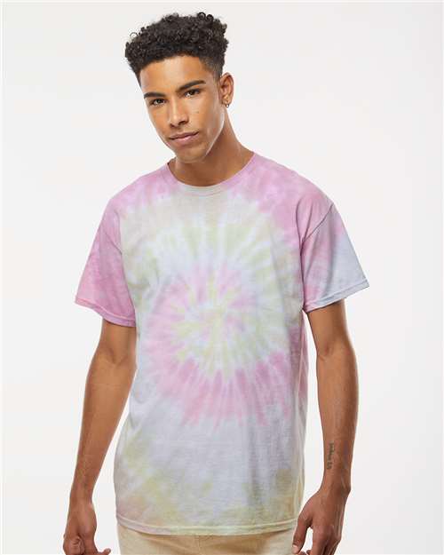 Colortone Unisex Multi-Color Tie-Dyed T-Shirt 1000 - Desert Rose