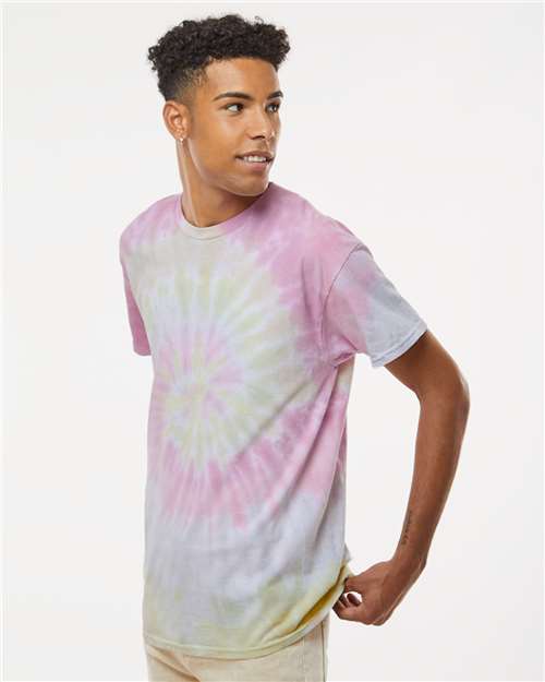 Colortone Unisex Multi-Color Tie-Dyed T-Shirt 1000 - Desert Rose