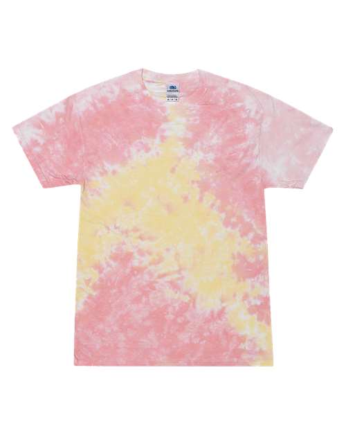 Colortone Unisex Multi-Color Tie-Dyed T-Shirt 1000 - Funnel Cake