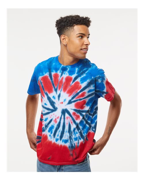 Colortone Unisex Multi-Color Tie-Dyed T-Shirt 1000 - Independence
