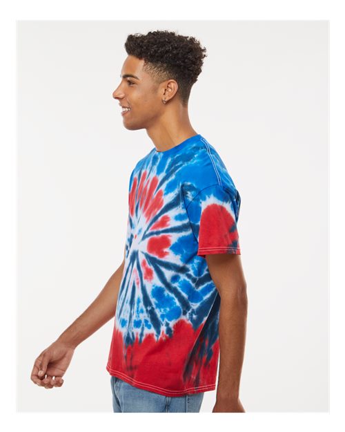 Colortone Unisex Multi-Color Tie-Dyed T-Shirt 1000 - Independence