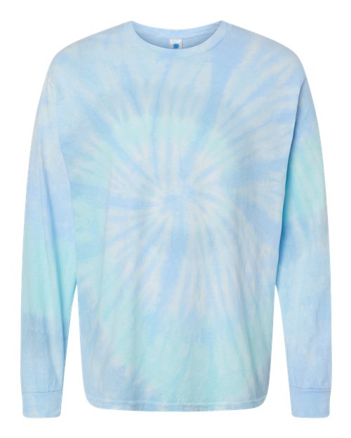 Colortone Unisex Tie-Dyed Long Sleeve T-Shirt 2000 - Lagoon