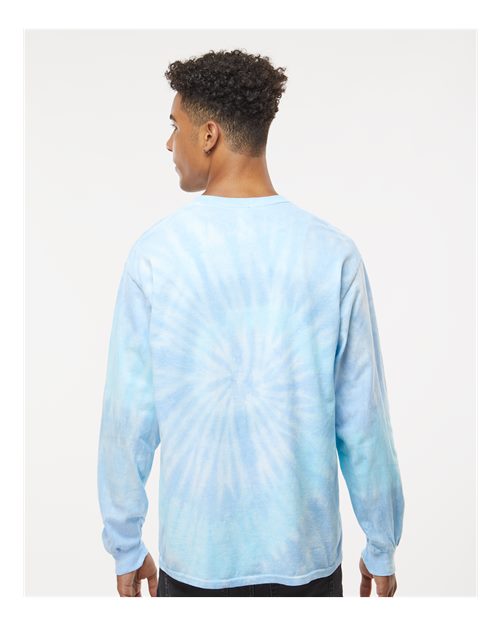 Colortone Unisex Tie-Dyed Long Sleeve T-Shirt 2000 - Lagoon
