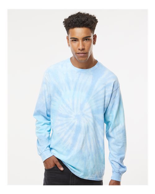 Colortone Unisex Tie-Dyed Long Sleeve T-Shirt 2000 - Lagoon