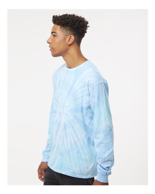 Colortone Unisex Tie-Dyed Long Sleeve T-Shirt 2000 - Lagoon