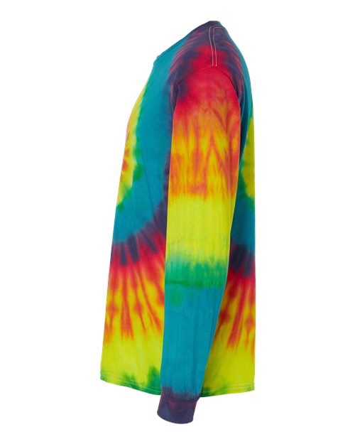 Colortone Unisex Tie-Dyed Long Sleeve T-Shirt 2000 - Reactive Rainbow