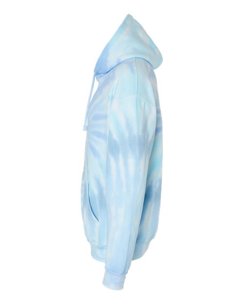 Colortone Unisex Tie-Dyed Hooded Sweatshirt 8777 - Lagoon