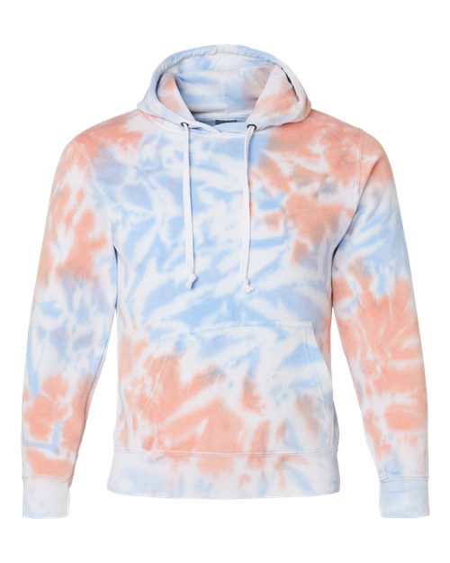 J. America Men's Tie-Dyed Fleece Hooded Sweatshirt 8861