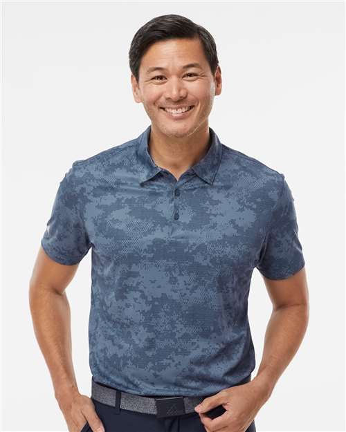 Adidas Men's All Over Camo Print Polo A550