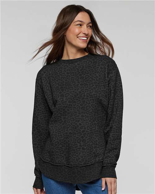 LAT Women's Weekend Fleece Crewneck Sweatshirt 3525
