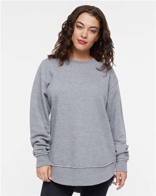 LAT Women's Weekend Fleece Crewneck Sweatshirt 3525