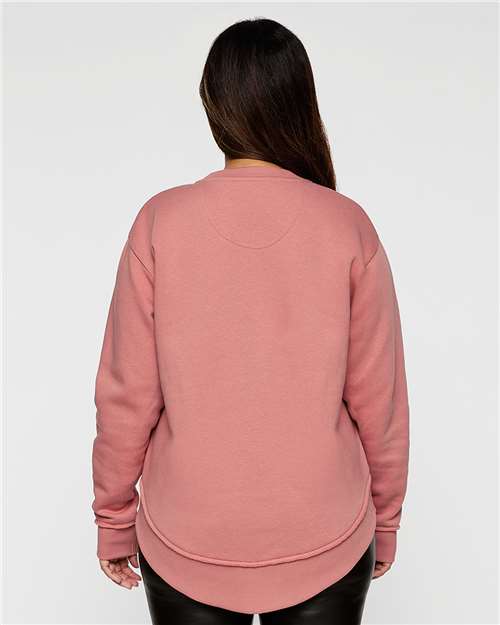 LAT Women's Weekend Fleece Crewneck Sweatshirt 3525